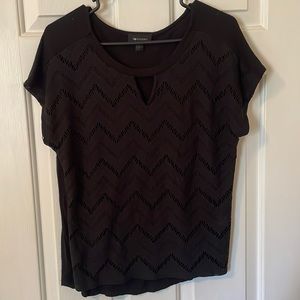 Layered crotchet blouse